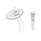 Novatto FALLS Single Lever Waterfall Vessel Faucet Set, Chrome/ Clear Glass GF-001CH-C-PUD - alternate 1
